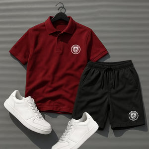 Комплект Поло Teниска и Къси Панталонки Manchester City #1051