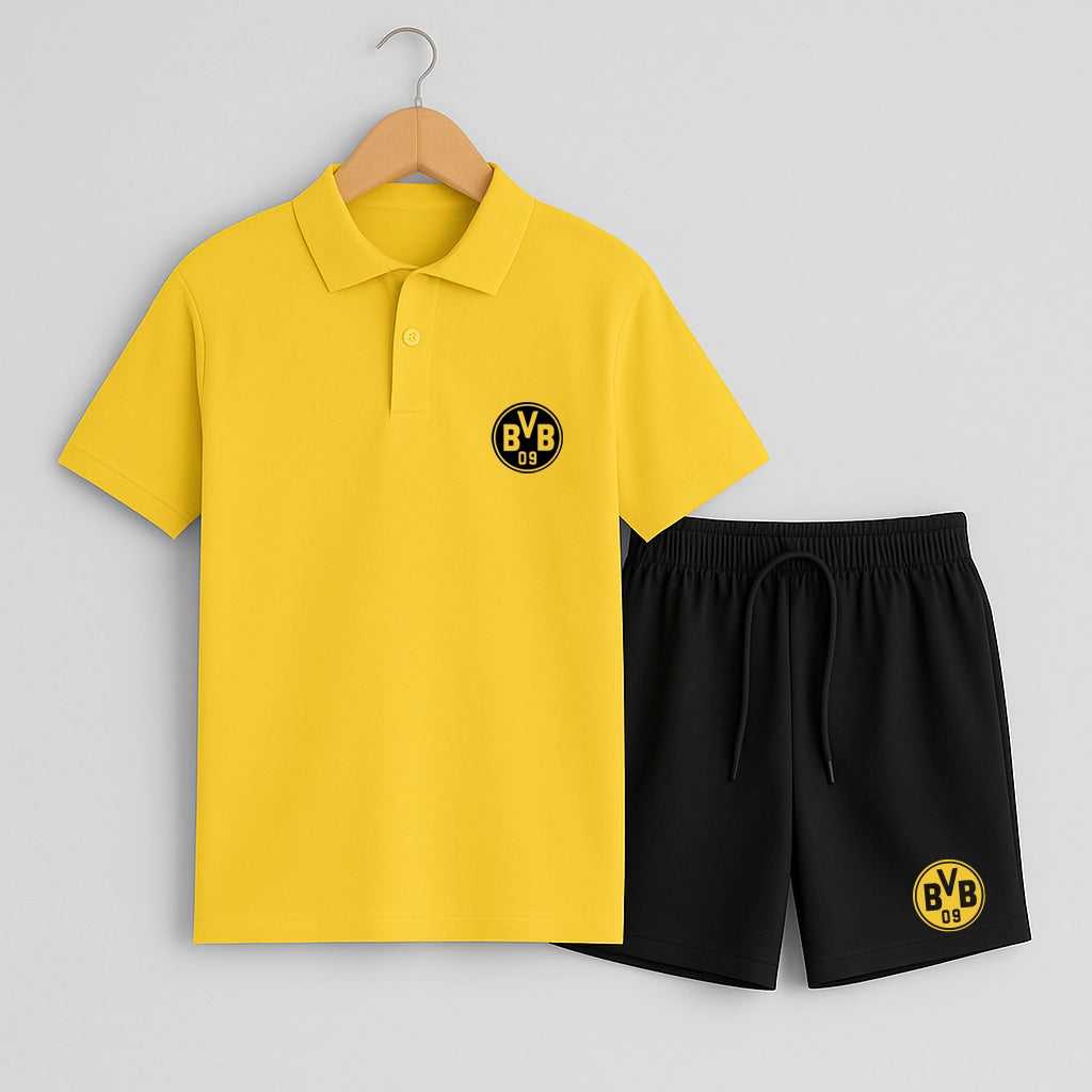 Комплект Поло Teниска и Къси Панталонки BVB #301
