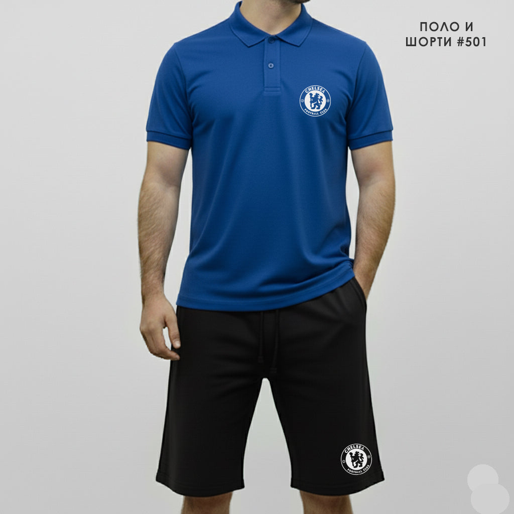Комплект Поло Teниска и Къси Панталонки Chelsea #501