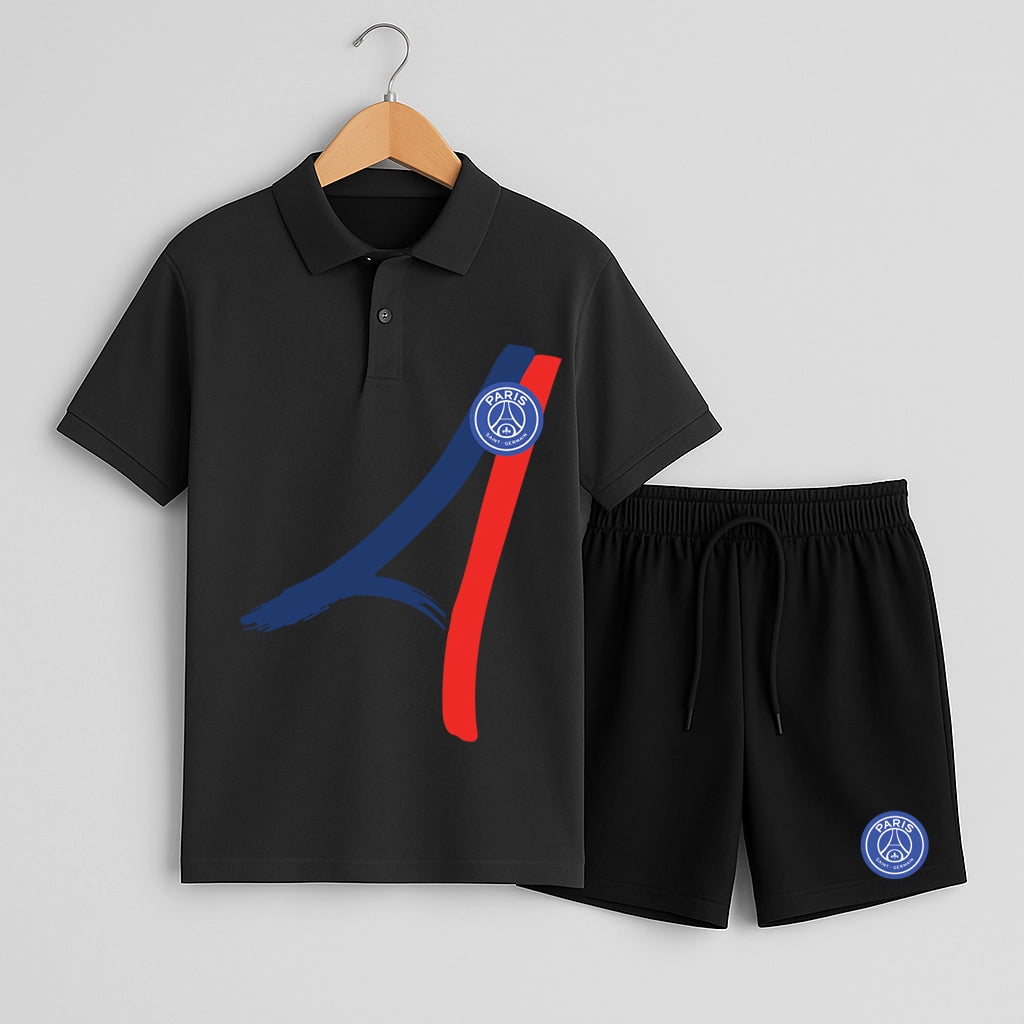 Комплект Поло Teниска и Къси Панталонки PSG #606