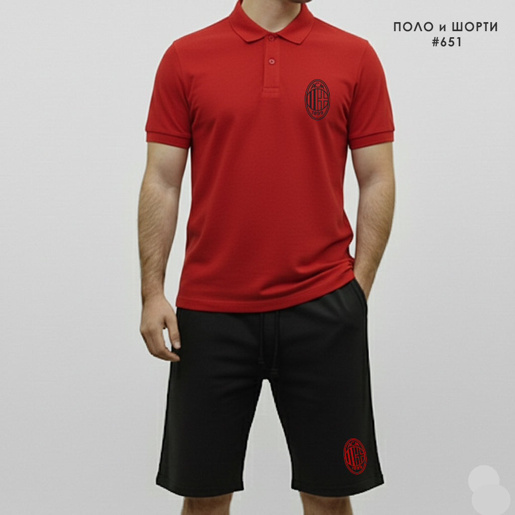 Комплект Поло Teниска и Къси Панталонки Milan #651