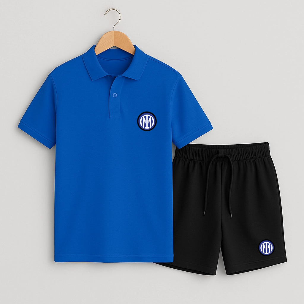 Комплект Поло Teниска и Къси Панталонки Inter #801