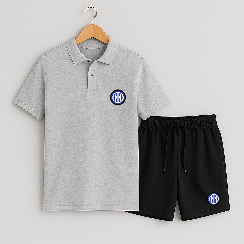 Комплект Поло Teниска и Къси Панталонки Inter #801
