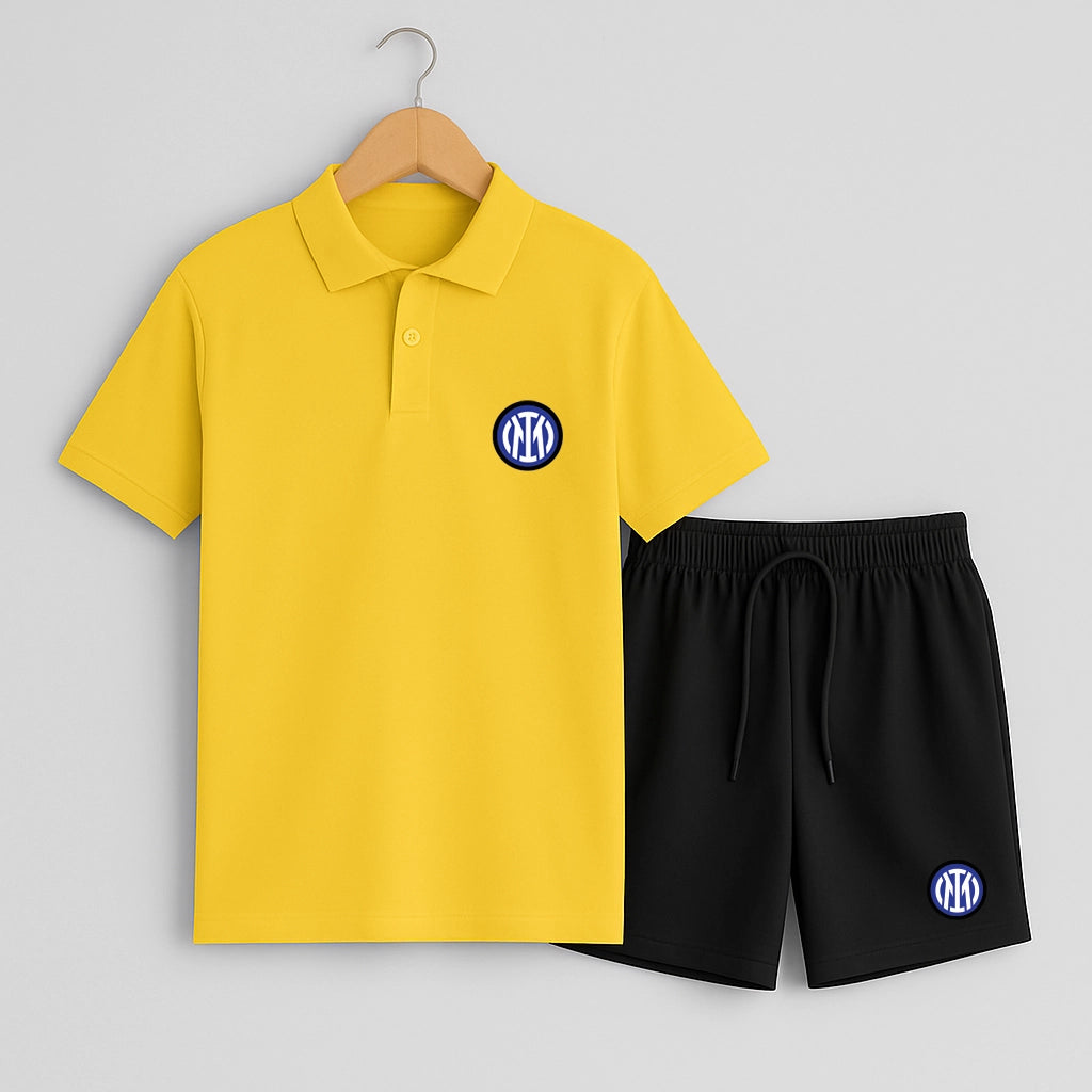 Комплект Поло Teниска и Къси Панталонки Inter #801