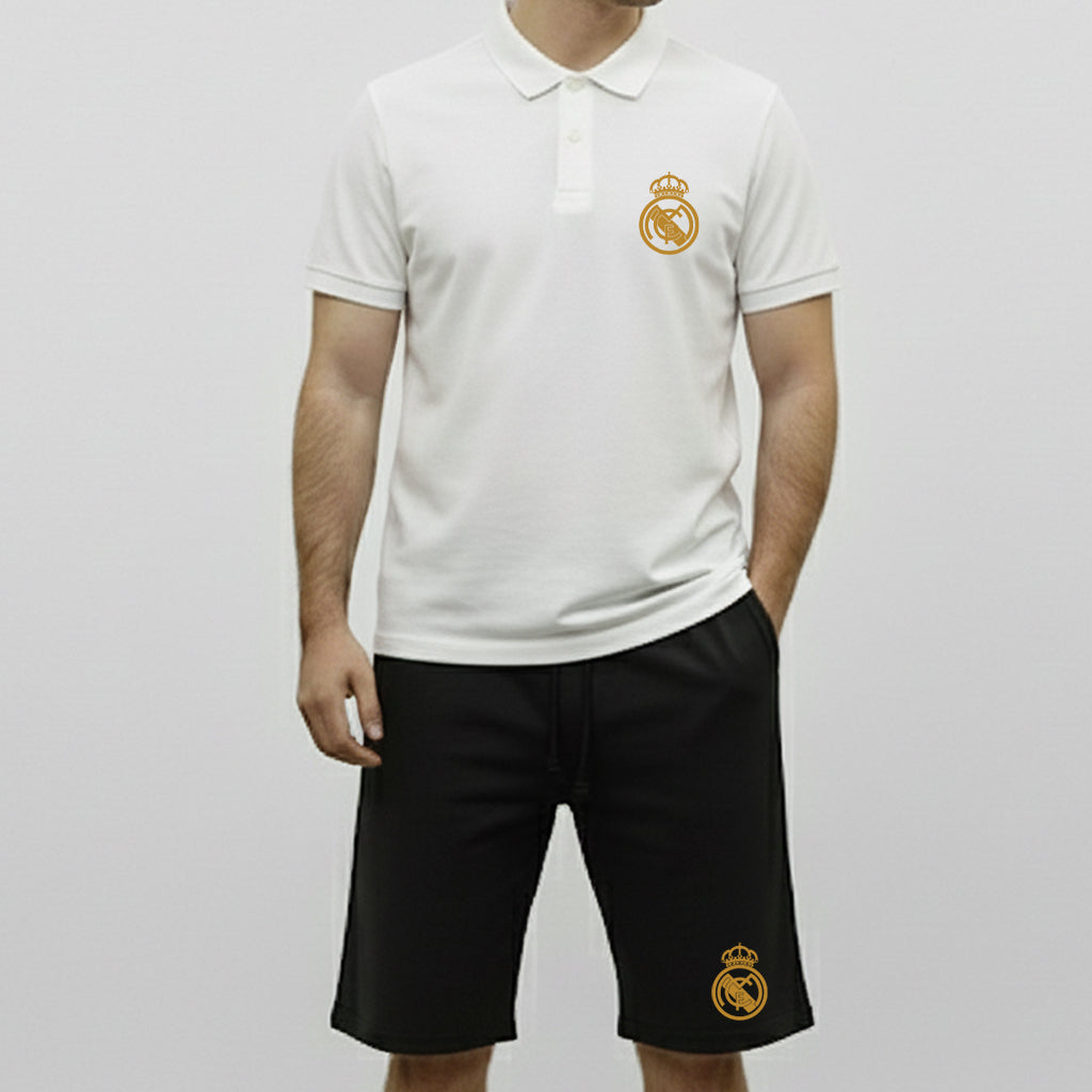 Комплект Поло Teниска и Къси Панталонки Real Madrid #901
