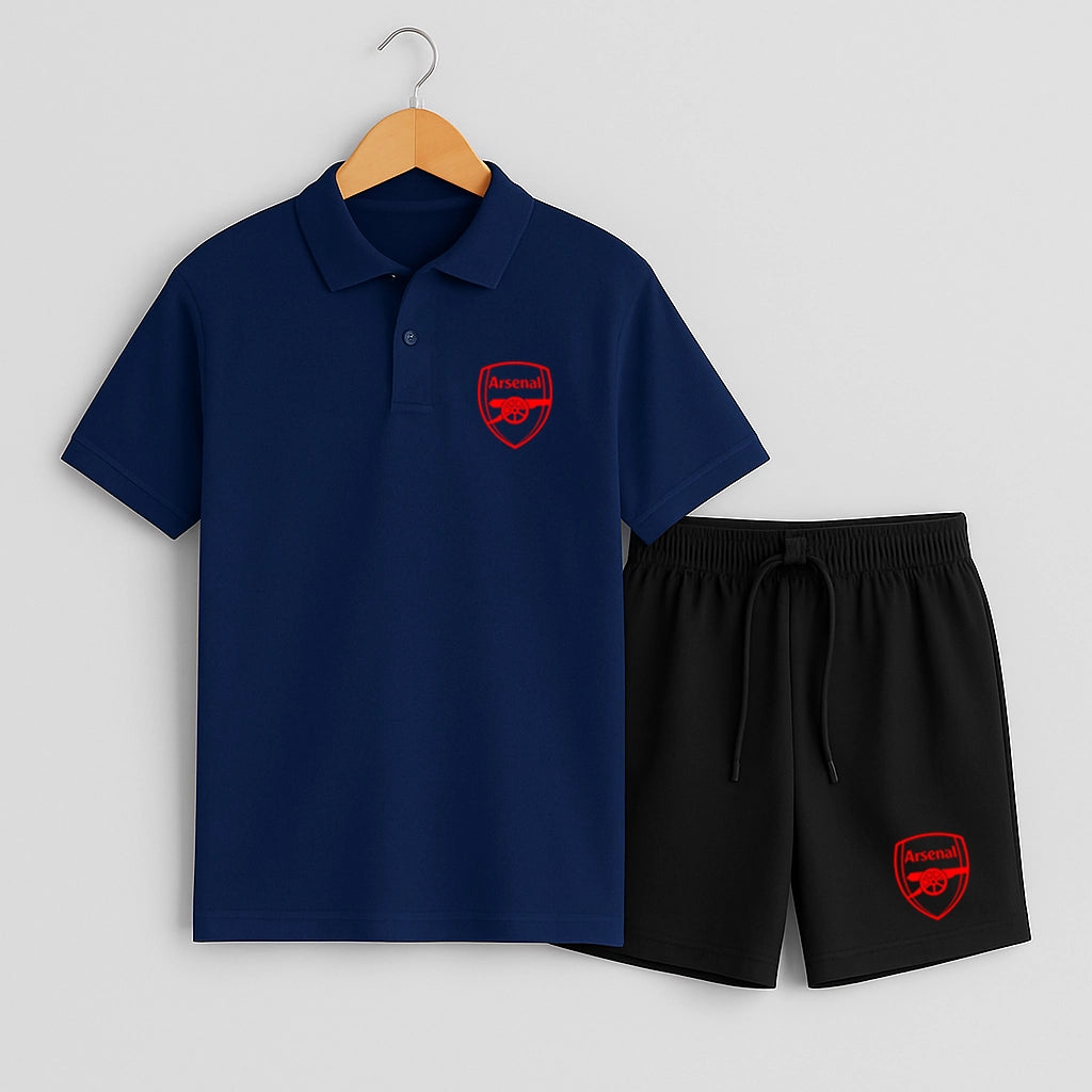 Комплект Поло Teниска и Къси Панталонки Arsenal #451
