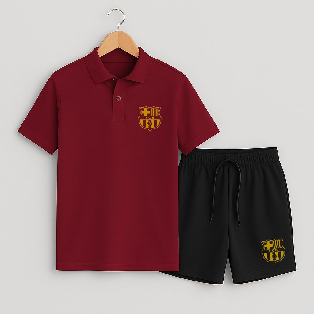 Комплект Поло Teниска и Къси Панталонки Barcelona #951