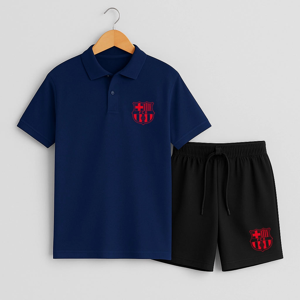 Комплект Поло Teниска и Къси Панталонки Barcelona #951