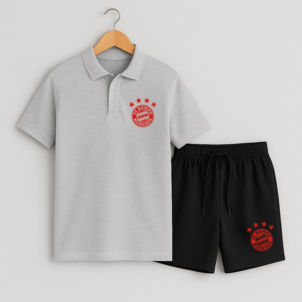Комплект Поло Teниска и Къси Панталонки Bayern Munich #351