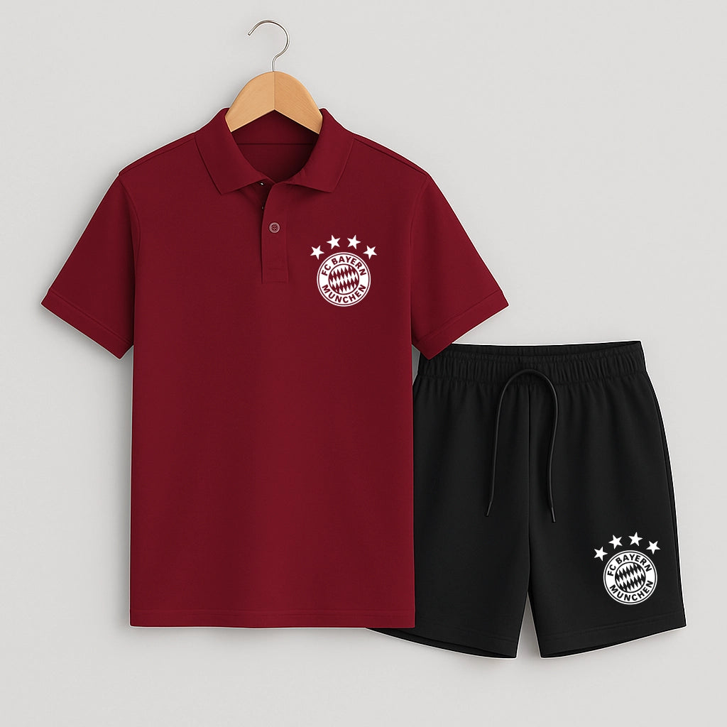 Комплект Поло Teниска и Къси Панталонки Bayern Munich #351