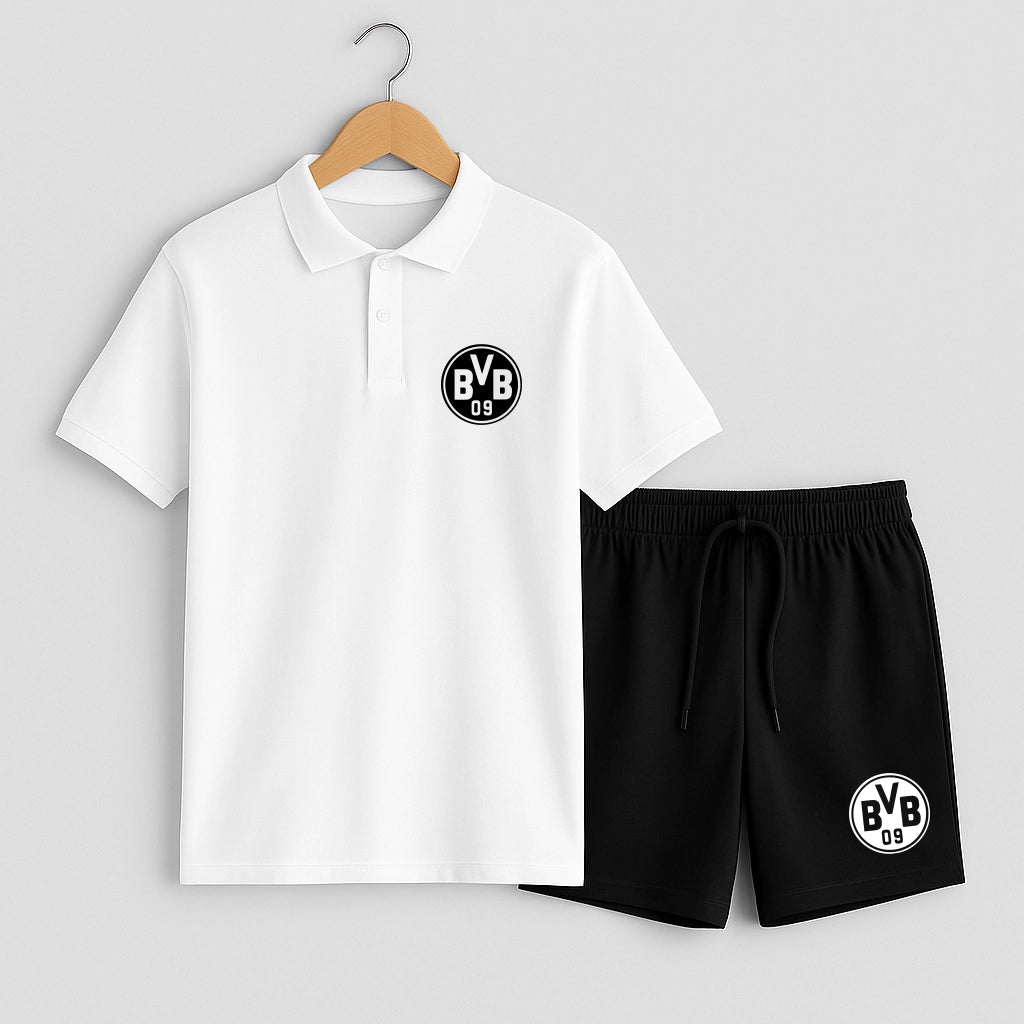 Комплект Поло Teниска и Къси Панталонки BVB #301