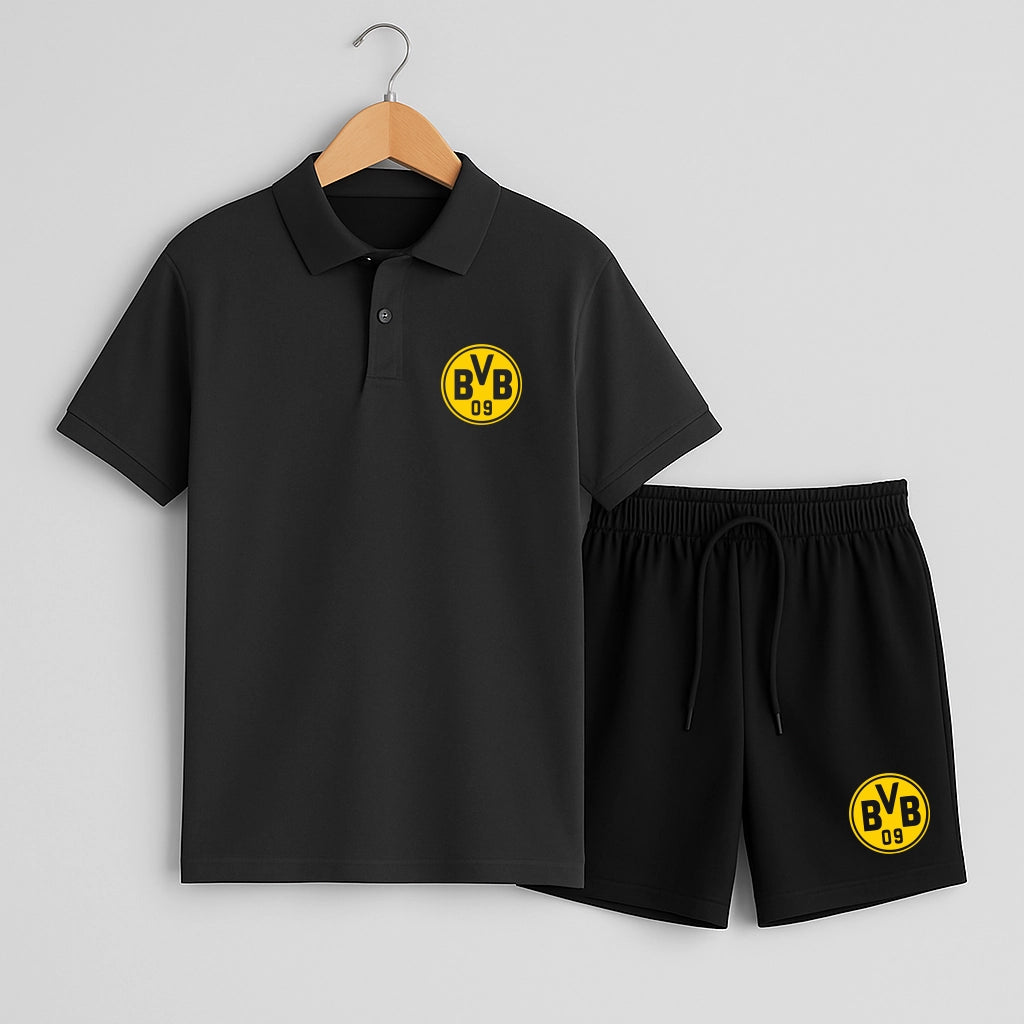 Комплект Поло Teниска и Къси Панталонки BVB #301