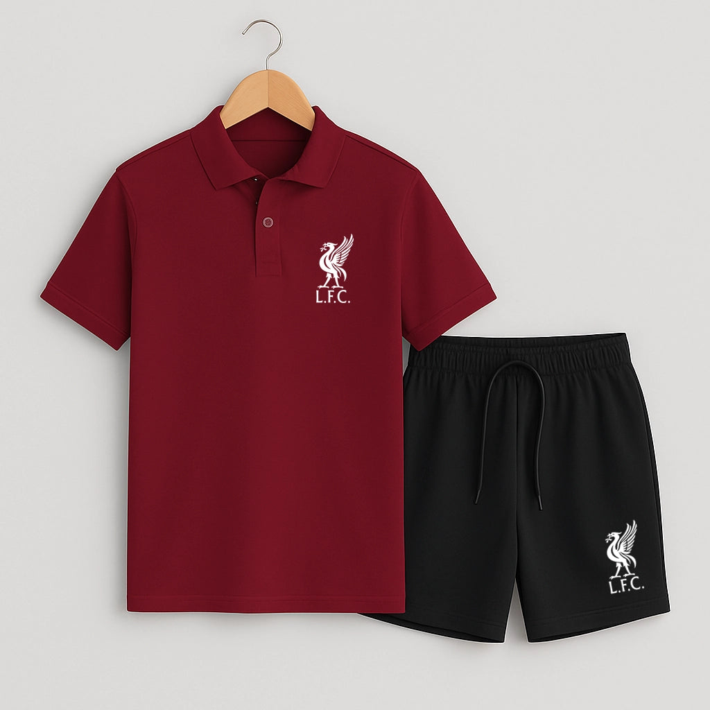 Комплект Поло Тениска и Къси Панталонки Liverpool #401