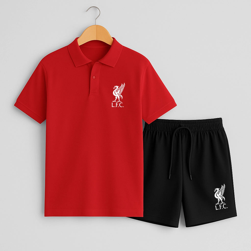 Комплект Поло Тениска и Къси Панталонки Liverpool #401