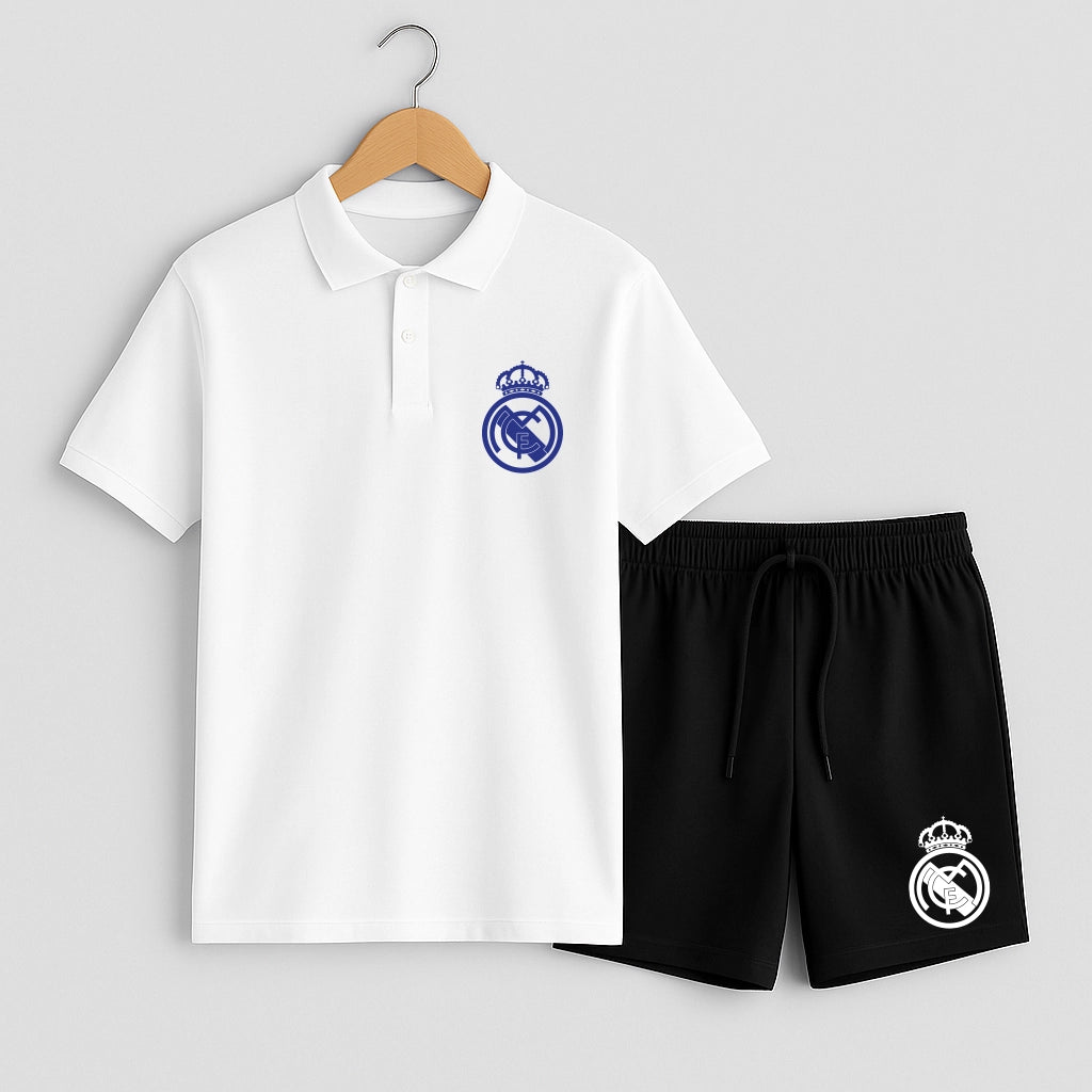 Комплект Поло Teниска и Къси Панталонки Real Madrid #901