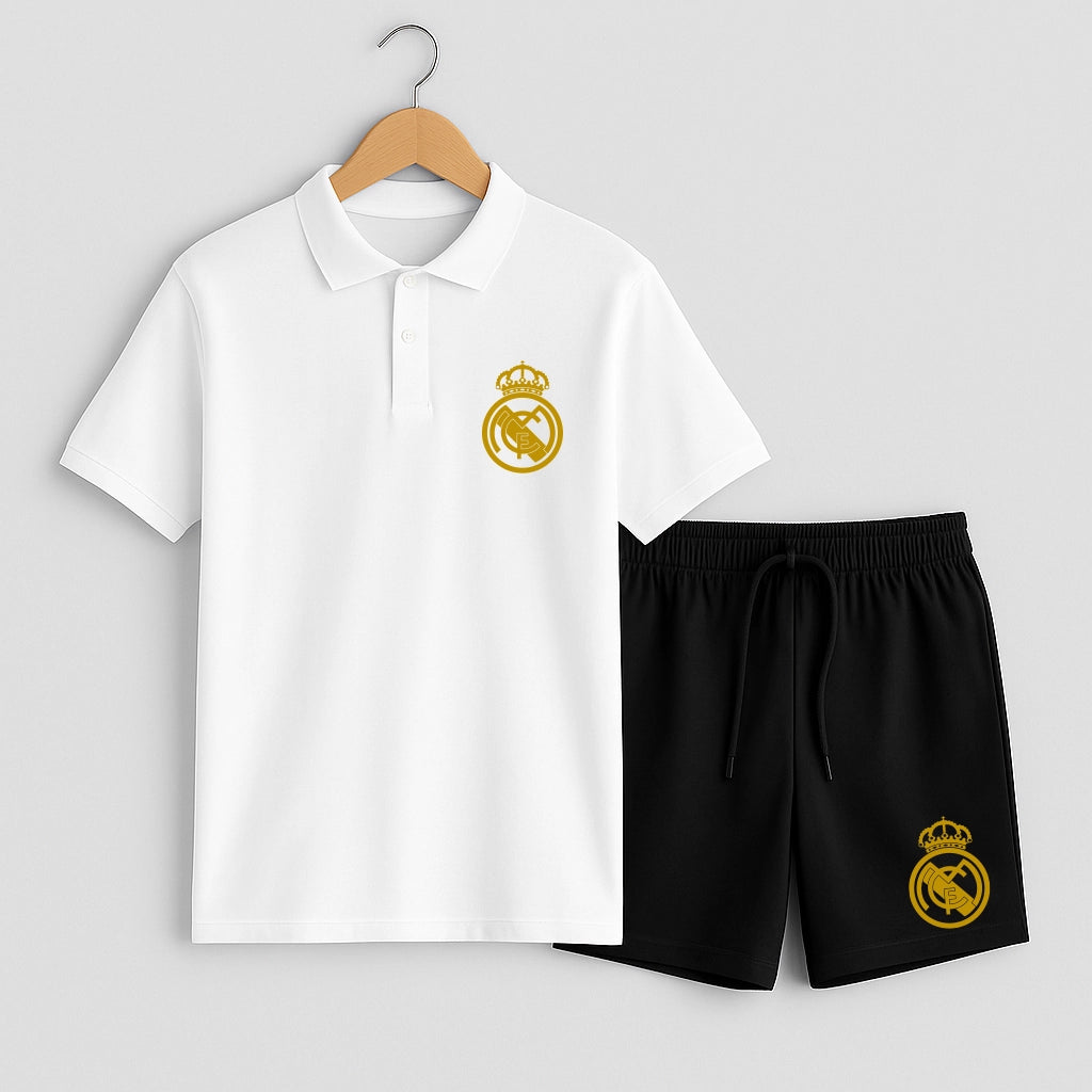 Комплект Поло Teниска и Къси Панталонки Real Madrid #901