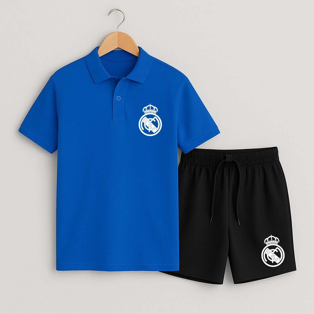 Комплект Поло Teниска и Къси Панталонки Real Madrid #901