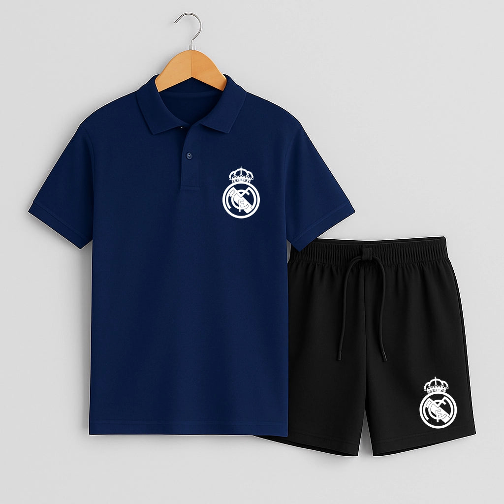 Комплект Поло Teниска и Къси Панталонки Real Madrid #901