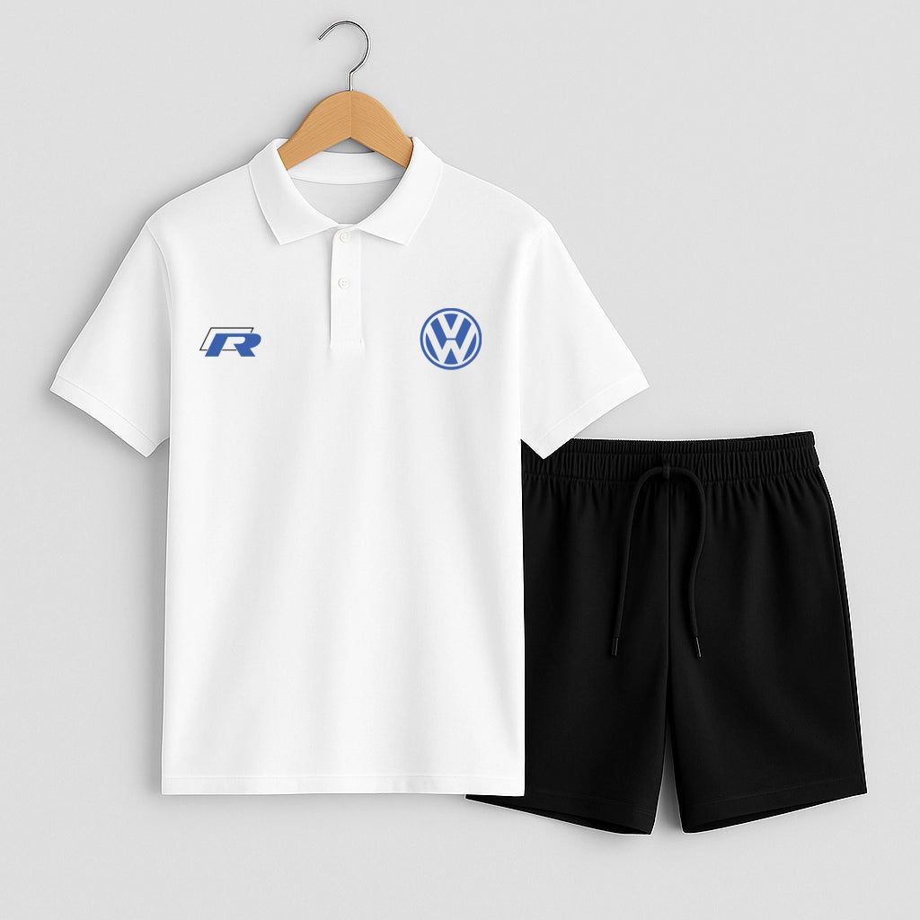 Комплект Поло Тениска и Къси Панталонки VW #1604