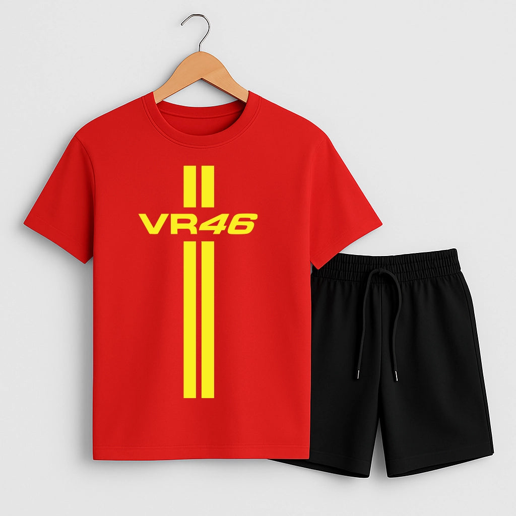 Комплект Тениска и Къси Панталонки Valentino Rossi #3002